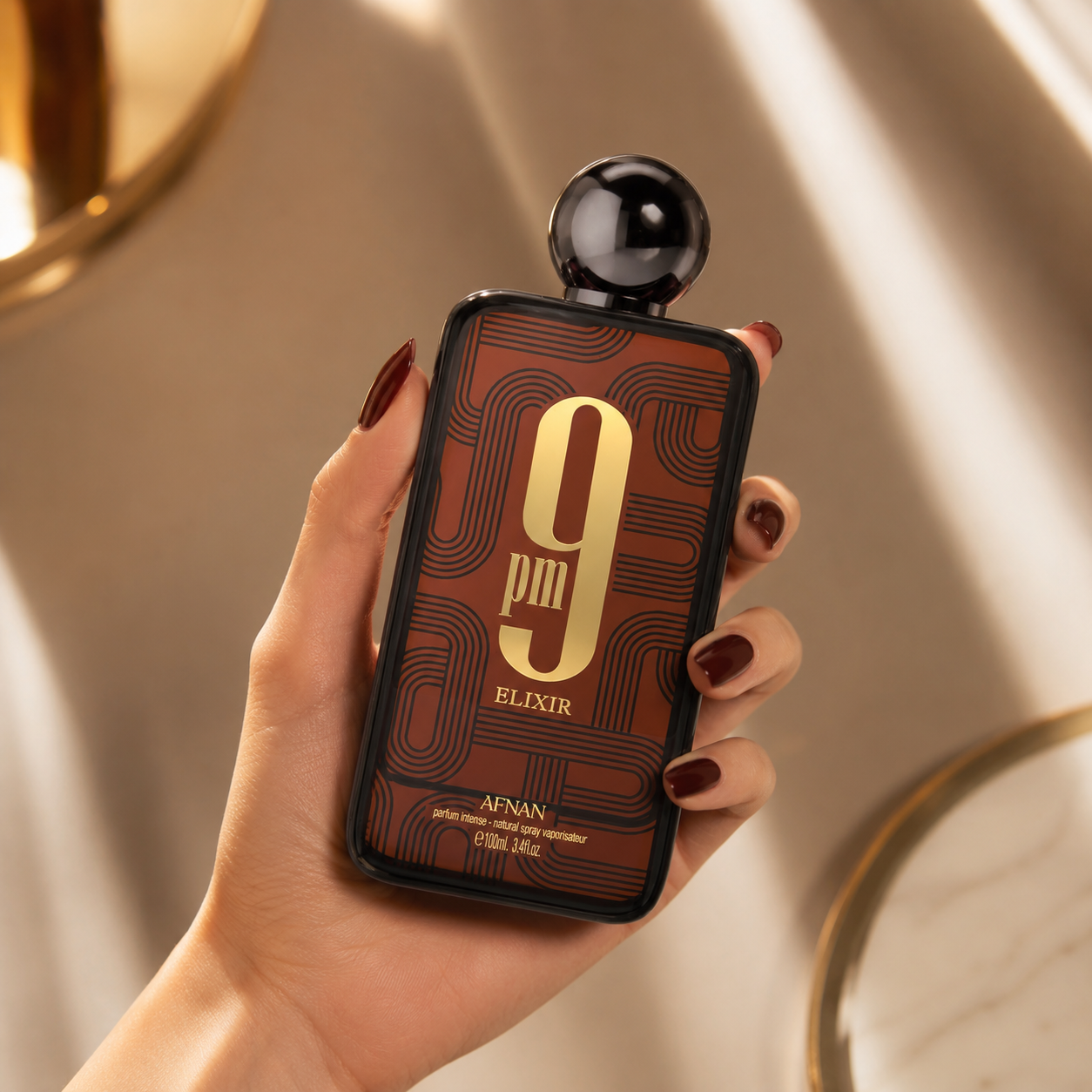 Afnan 9 PM Elixir Eau De Parfum for Unisex 3.4 Ounce