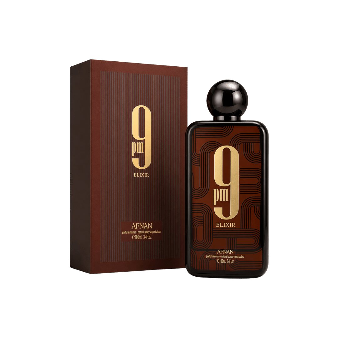 Afnan 9 PM Elixir Eau De Parfum for Unisex 3.4 Ounce