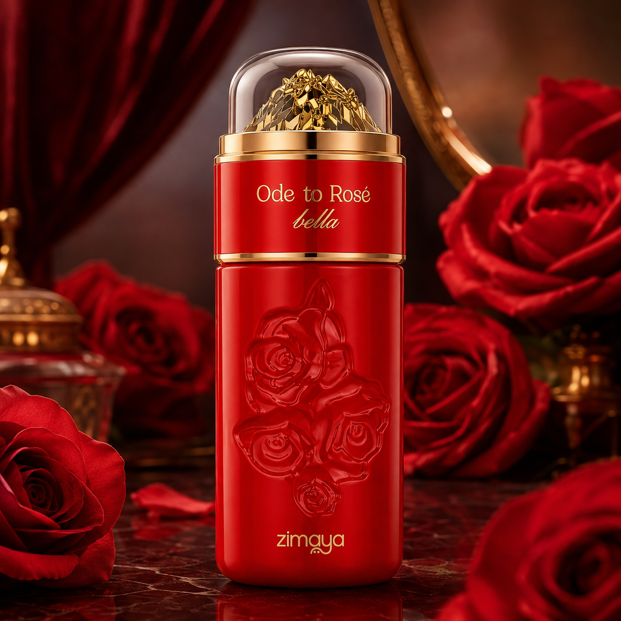 Zimaya Ode to Rose Bella Eau de Parfum Spray For Women, 3.4 Ounce