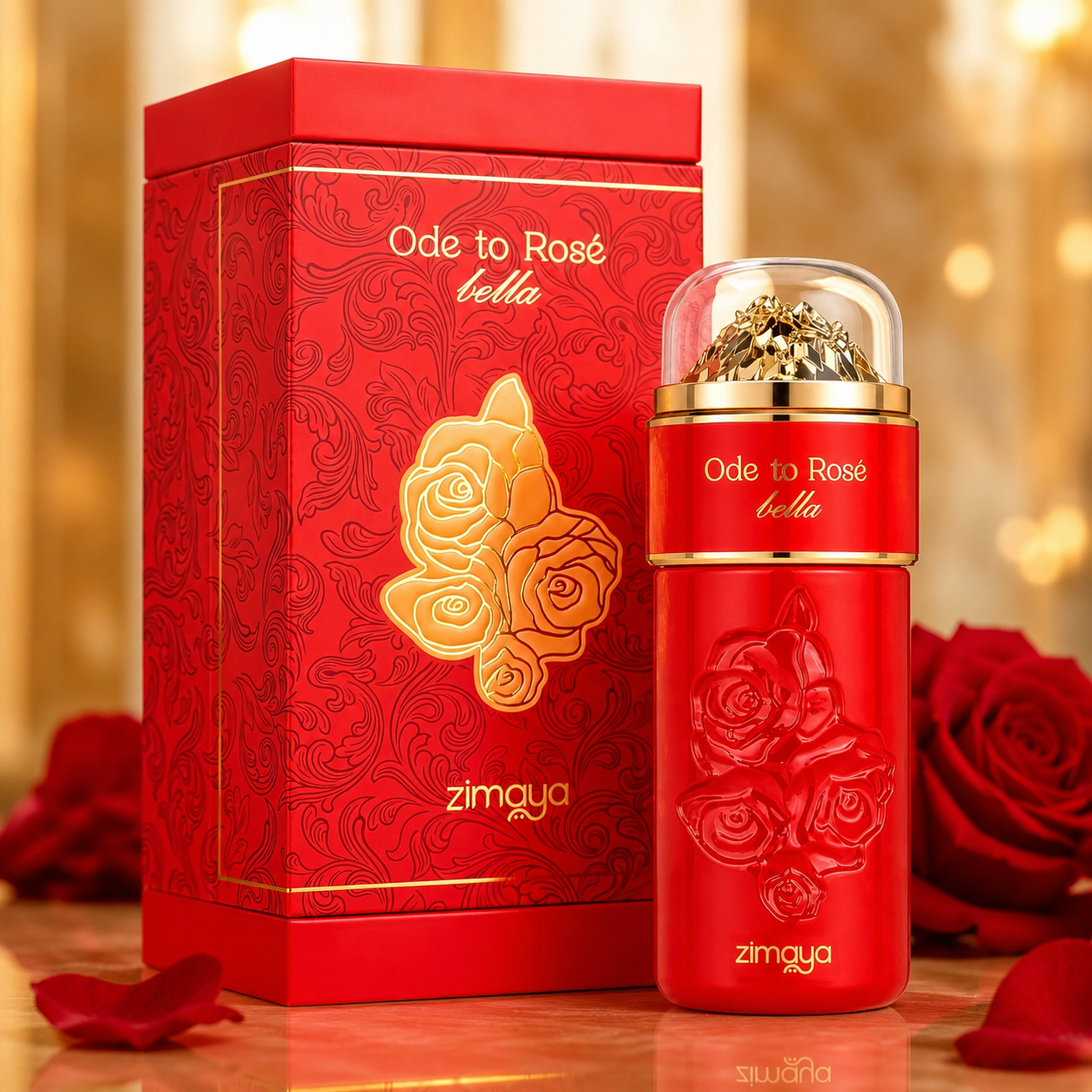 Zimaya Ode to Rose Bella Eau de Parfum Spray For Women, 3.4 Ounce