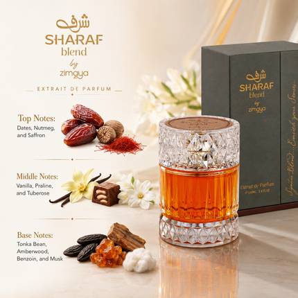 Afnan Zimaya Sharaf Blend for Unisex Eau de Parfum Spray, 3.4 Ounce