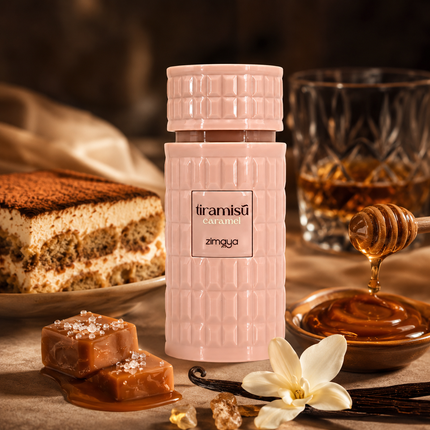 Afnan Zimaya Tiramisu Caramel for Unisex Eau de Parfum Spray, 3.4 Ounce