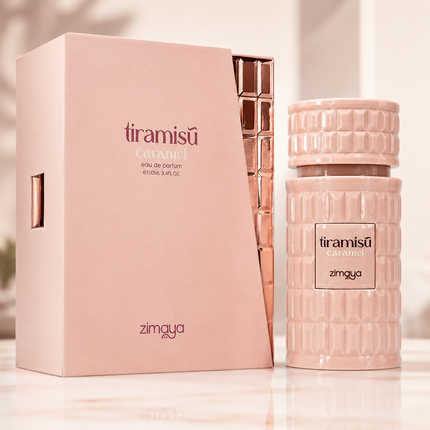 Afnan Zimaya Tiramisu Caramel for Unisex Eau de Parfum Spray, 3.4 Ounce