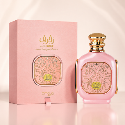 Afnan Zukhruf Pink Eau De Parfum for Women 3.4 Ounce