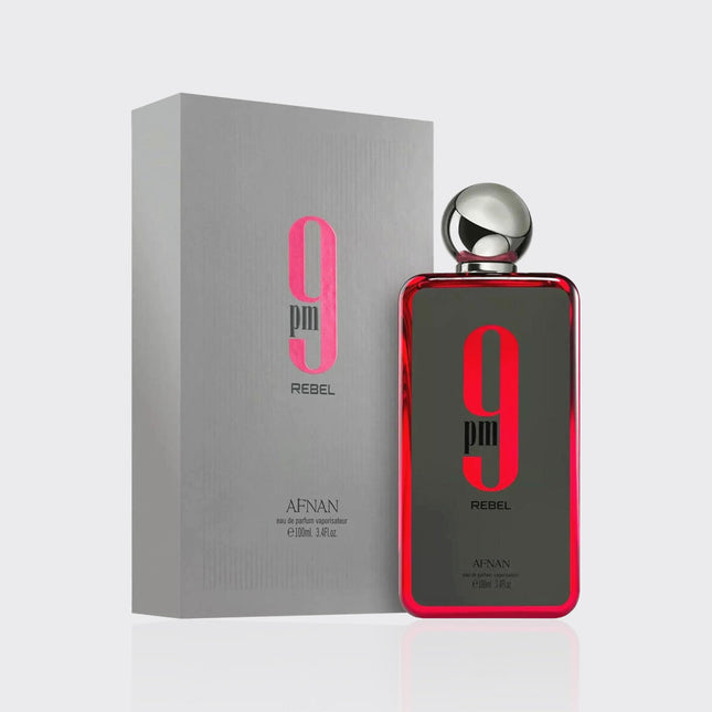 Afnan 9PM Rebel Eau De Parfum Spray For Unisex 3.4 Ounce