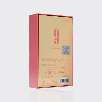 Afnan 9 AM Pour Femme Eau De Parfum Spray For Women 3.4 Ounce