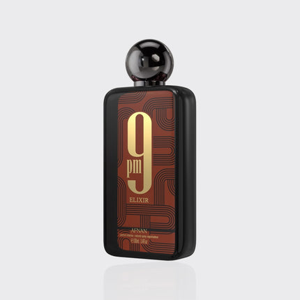 Afnan 9 PM Elixir Unisex Extrait de Parfum, 3.4 Oz