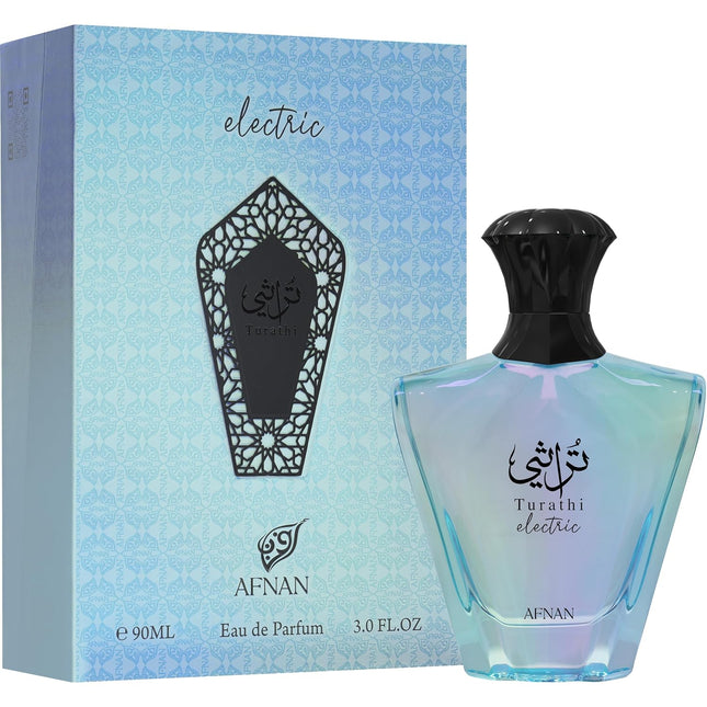 Afnan Turathi Electric Eau de Parfum Spray for Unisex 3.0 Ounce