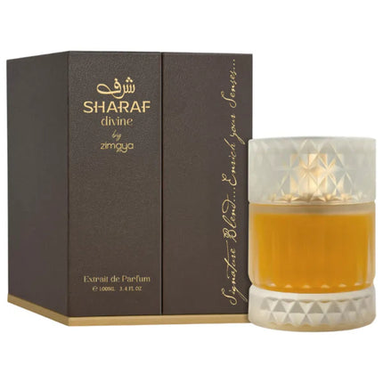 Afnan Zimaya Sharaf Divine for Unisex Eau de Parfum Spray, 3.4 Ounce