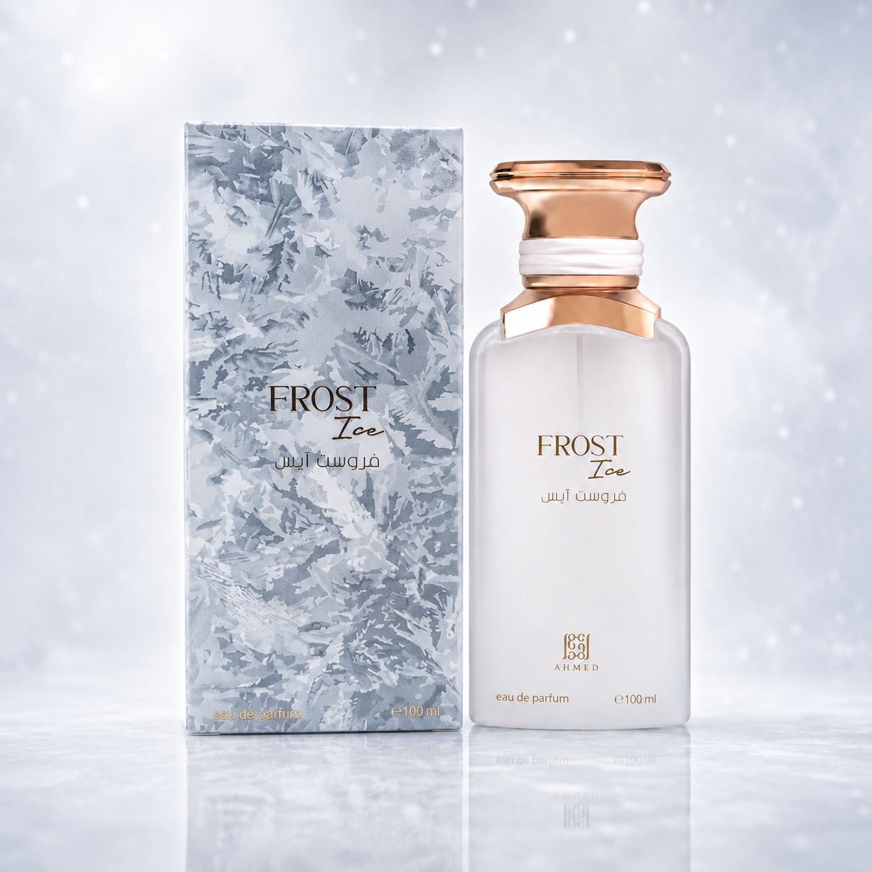 Ahmed Al Maghribi Frost Ice Eau de Parfum Spray for Unisex, 3.4 Ounce