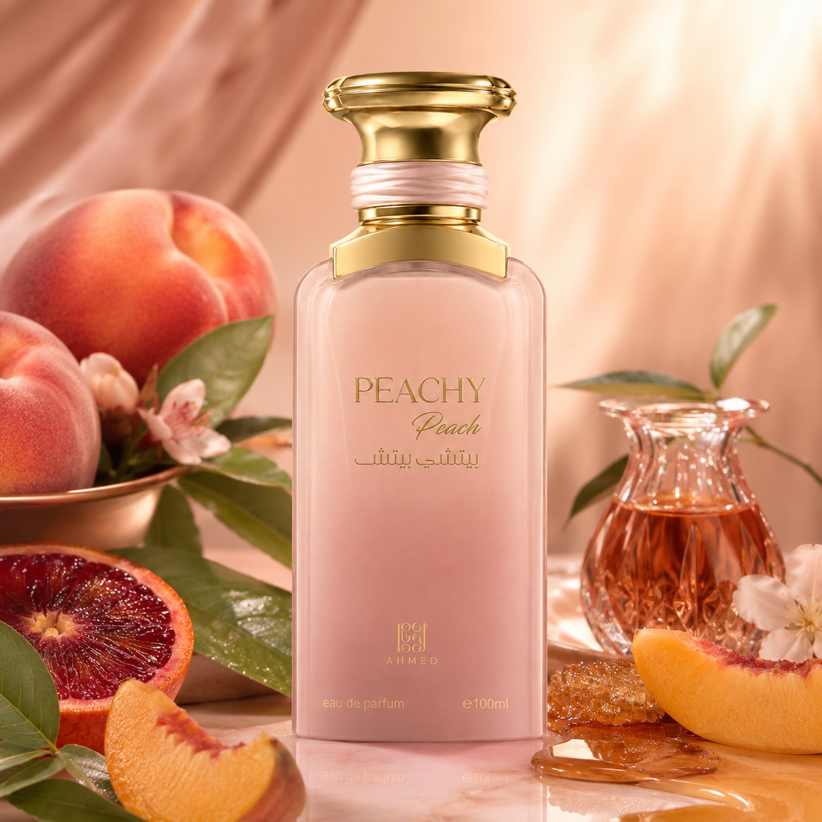 Ahmed Al Maghribi Peachy Peach Eau De Parfum for Unisex 3.4 Ounce
