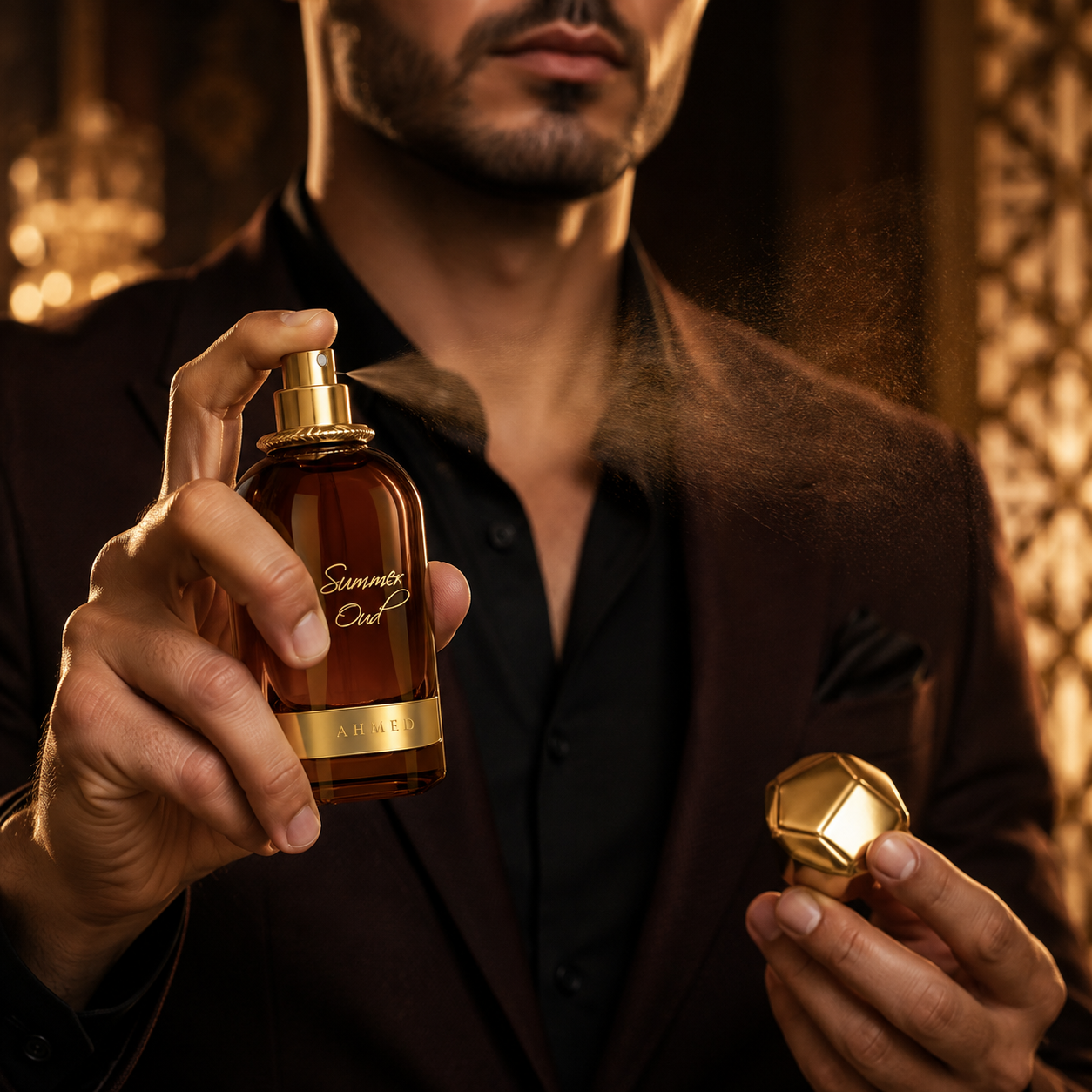 Ahmed Al Maghribi Summer Oud Extrait de Parfum Spray for Unisex 2.0 Ounce