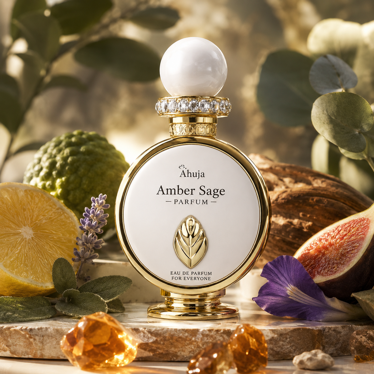Ahuja Amber Sage Eau de Parfum for Unisex 3.4 Ounce