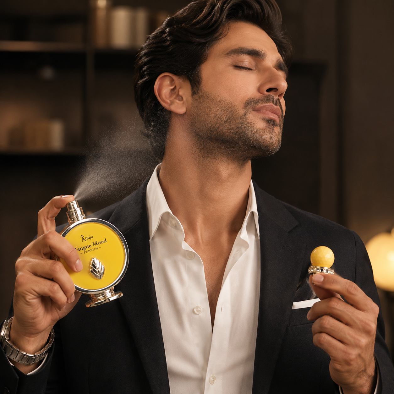 Ahuja Mangue Mood Eau de Parfum for Unisex 3.4 Ounce