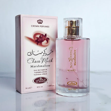 Al-Rehab Choco Musk Marshmallow Eau de Parfum Spray for Women, 1.65 Ounce