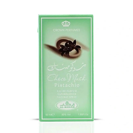 Al-Rehab Choco Musk Pistachio Eau de Parfum Spray for Women, 1.65 Ounce