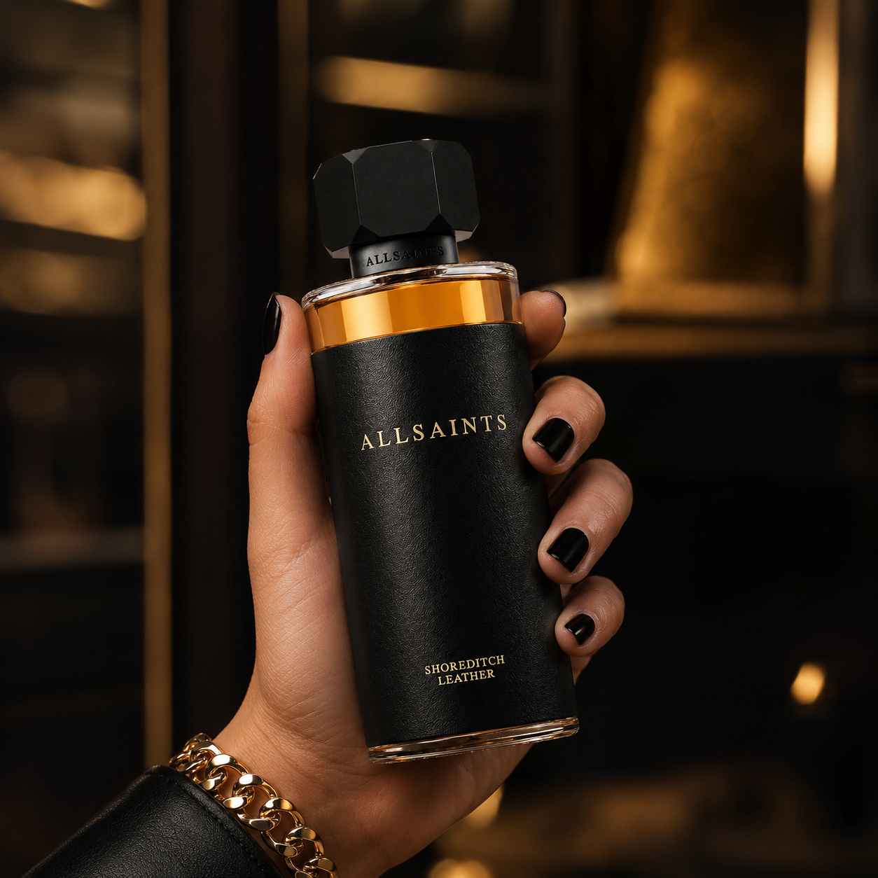 AllSaints Shoreditch Leather Eau de Parfum Spray For Unisex 3.4 Ounce