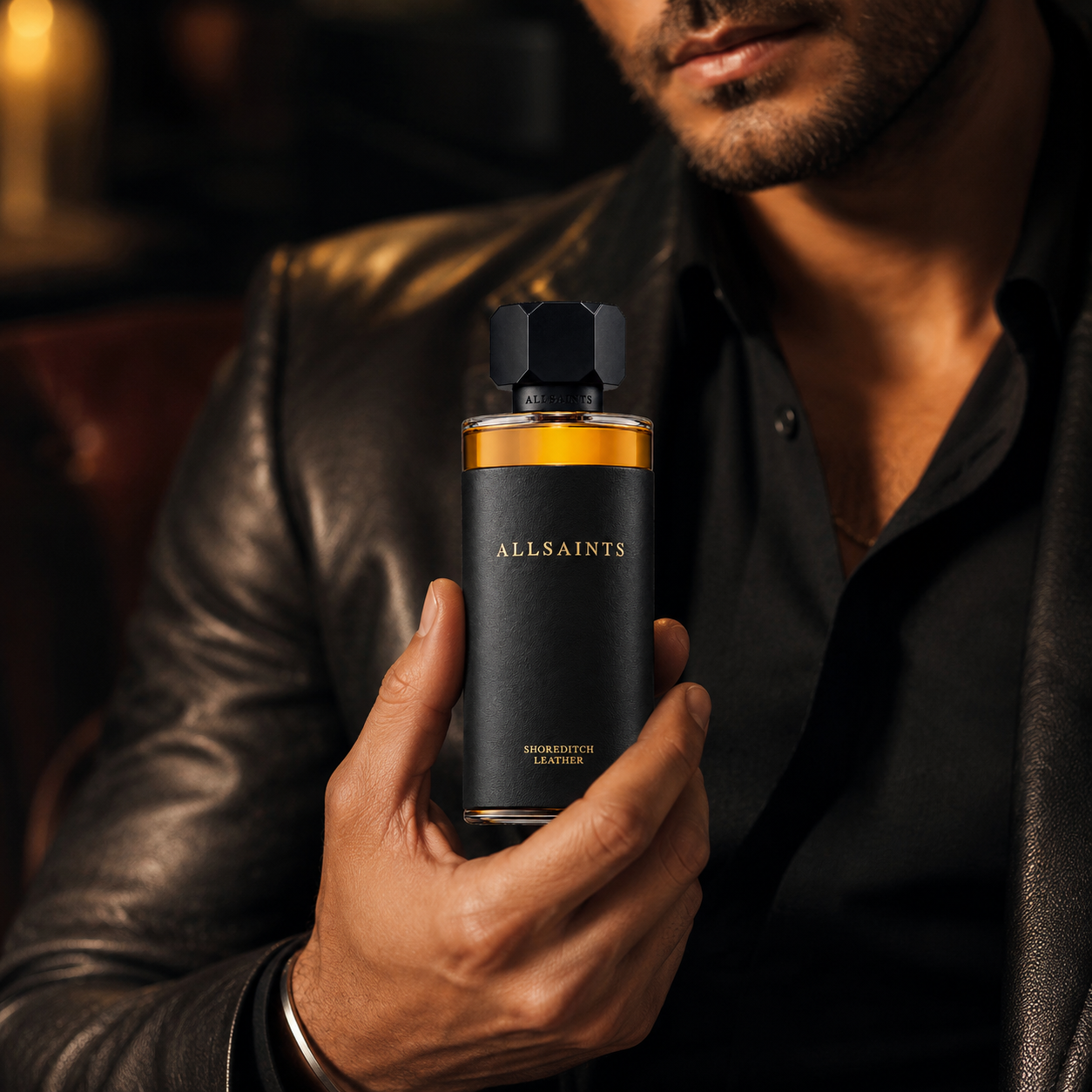 AllSaints Shoreditch Leather Eau de Parfum Spray For Unisex 3.4 Ounce