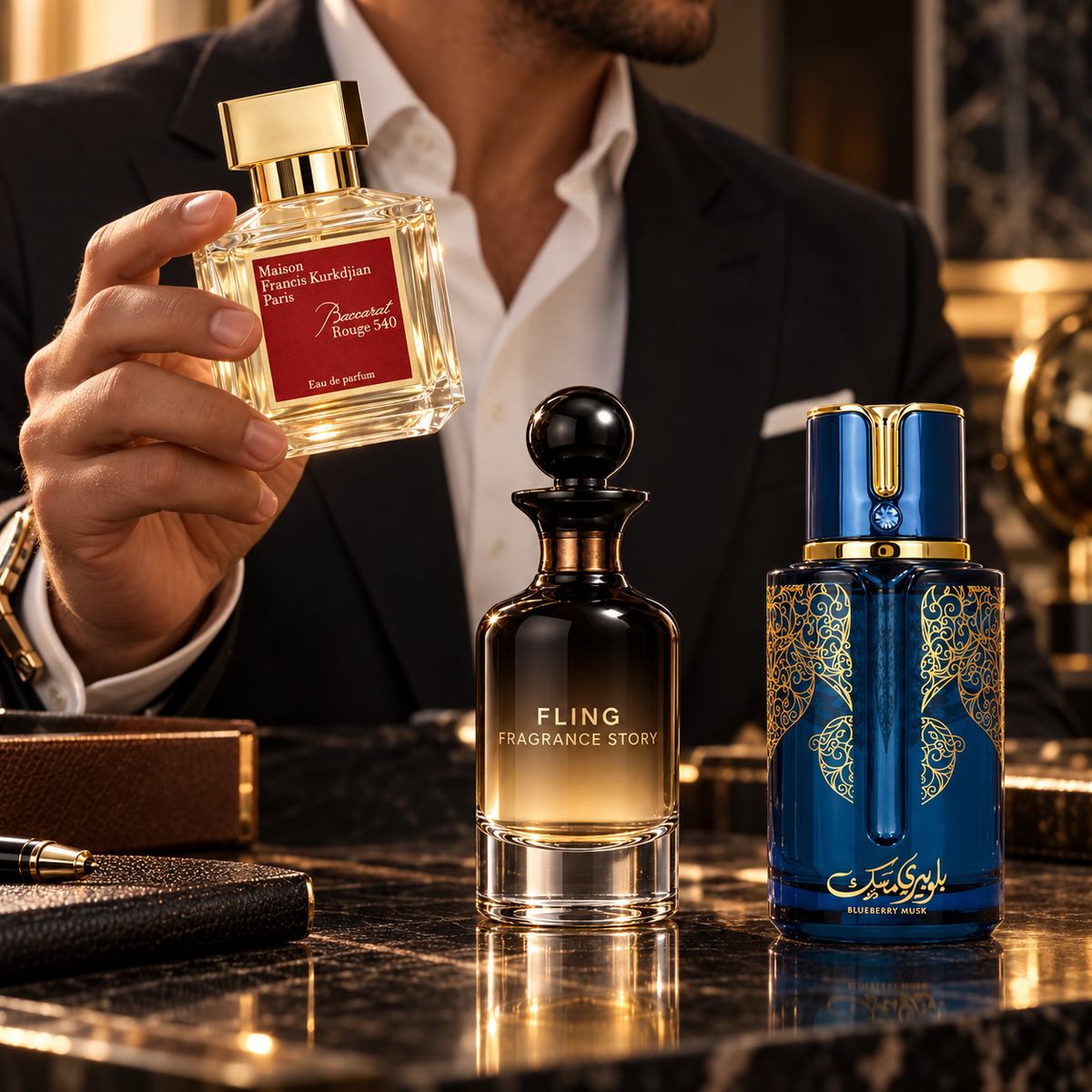 Arabiyat Prestige Blueberry Musk & Baccarat Rouge White Bundle for Men, image 2