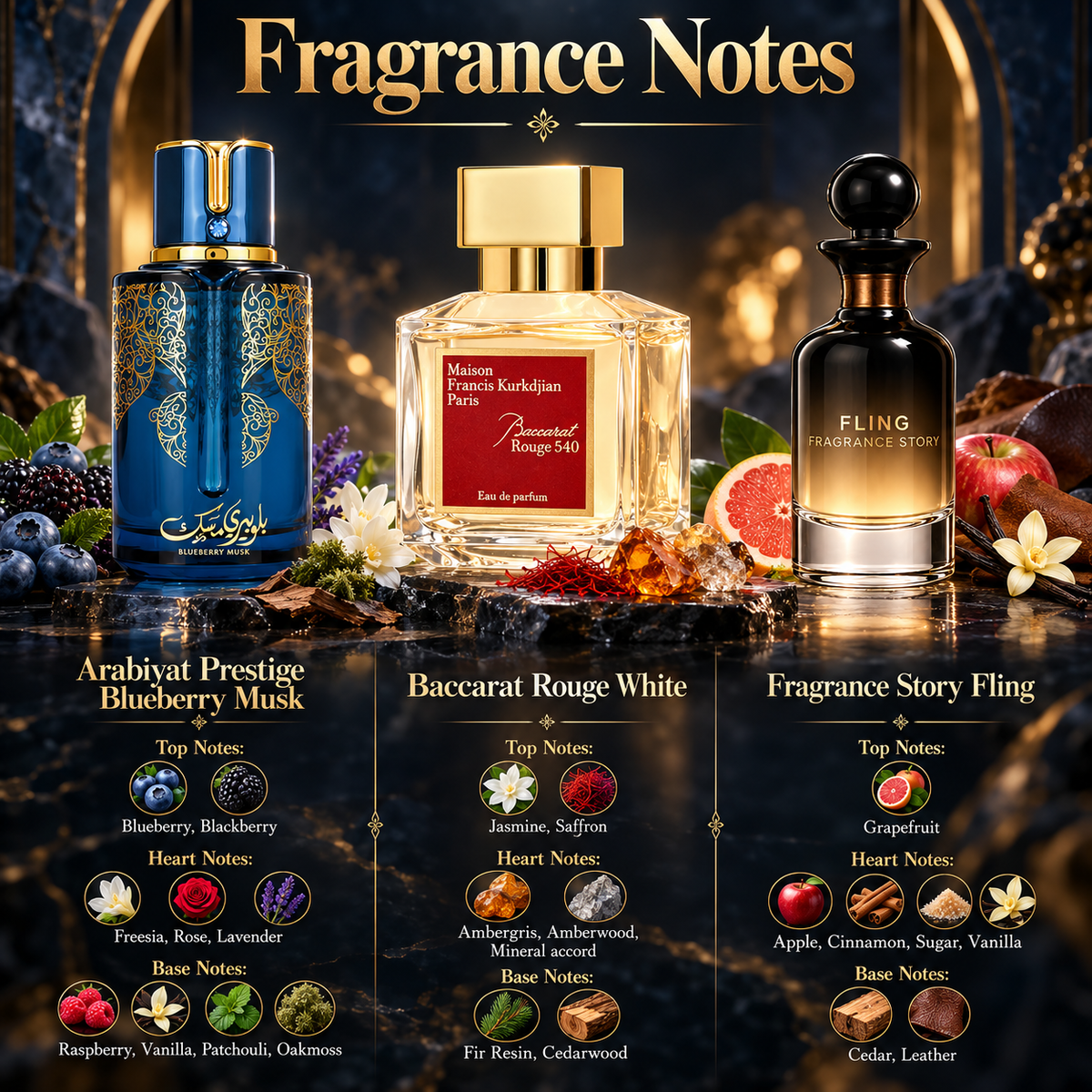 Arabiyat Prestige Blueberry Musk & Baccarat Rouge White Bundle for Men, image 4