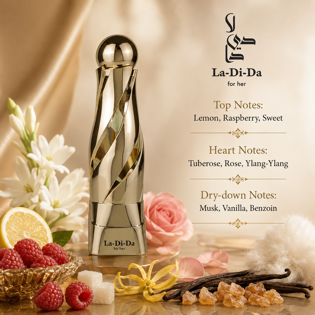 Arabiyat Prestige La Di Da For Her Eau de Parfum Spray For Women 3.4 Ounce