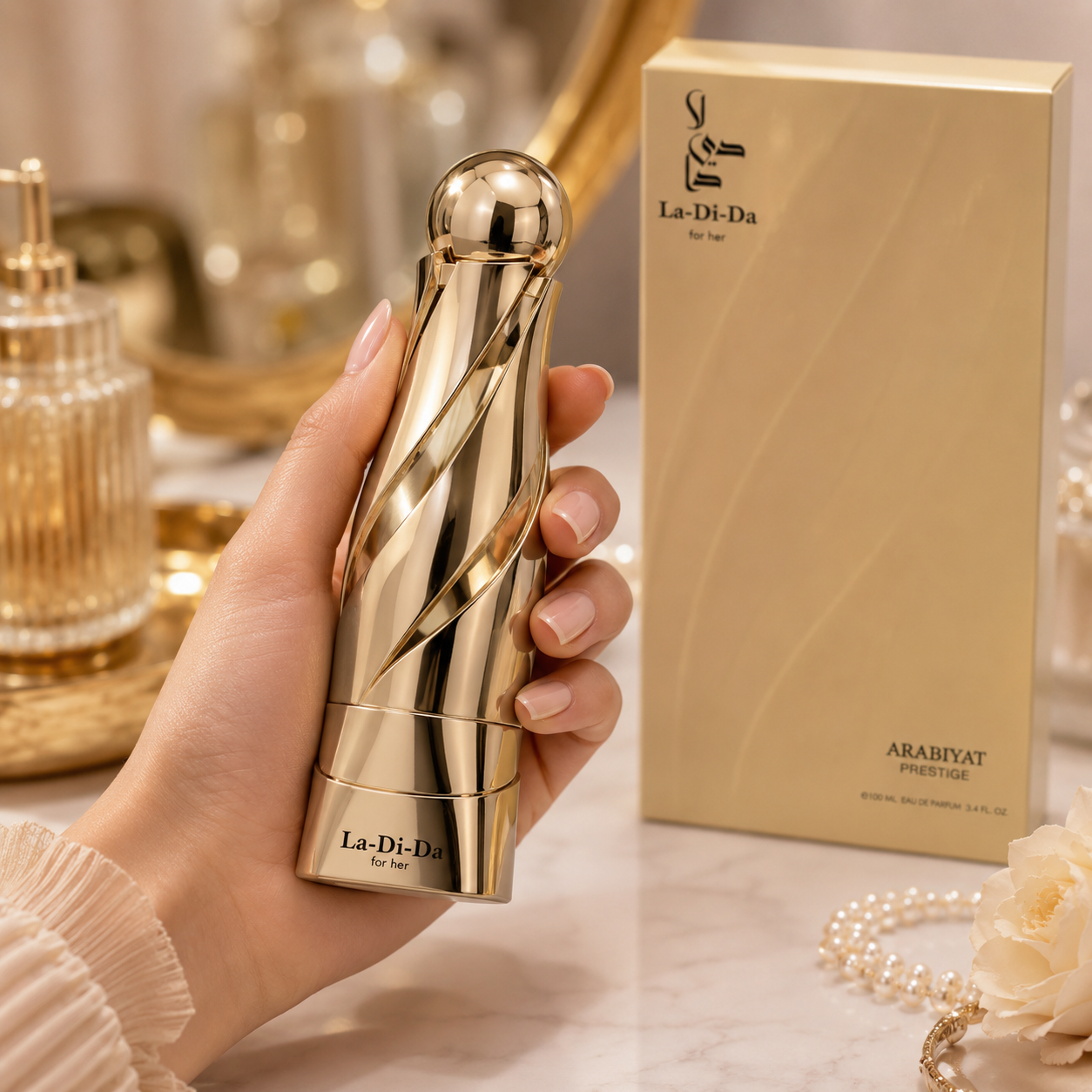 Arabiyat Prestige La Di Da For Her Eau de Parfum Spray For Women 3.4 Ounce