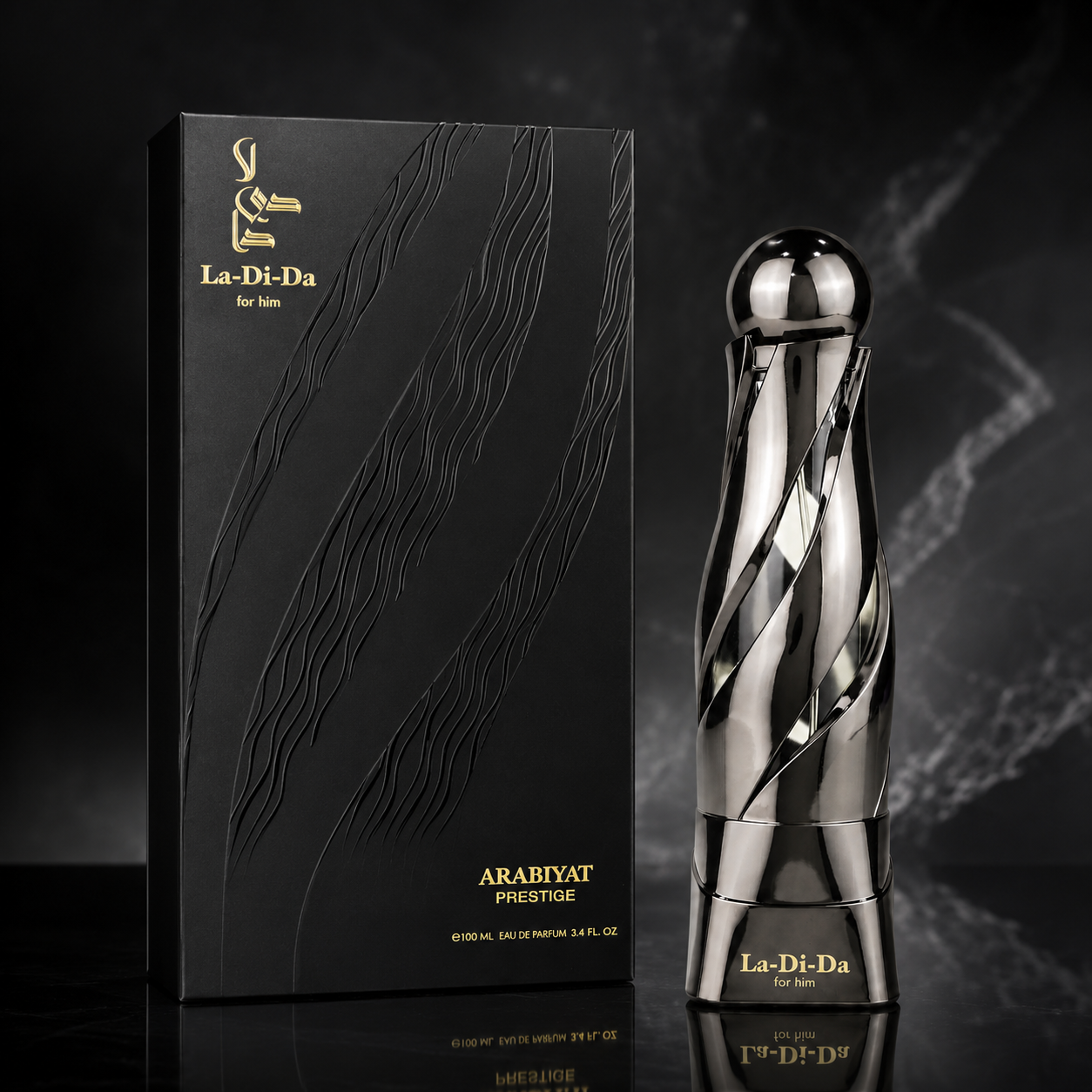 Arabiyat Prestige La Di Da For Him Eau de Parfum Spray For Men 3.4 Ounce