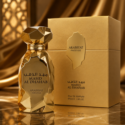 Arabiyat Prestige Mahd Al Dhahab Eau de Parfum Spray for Unisex, 3.4 Ounce