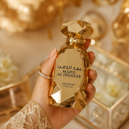 Arabiyat Prestige Mahd Al Dhahab Eau de Parfum Spray for Unisex, 3.4 Ounce