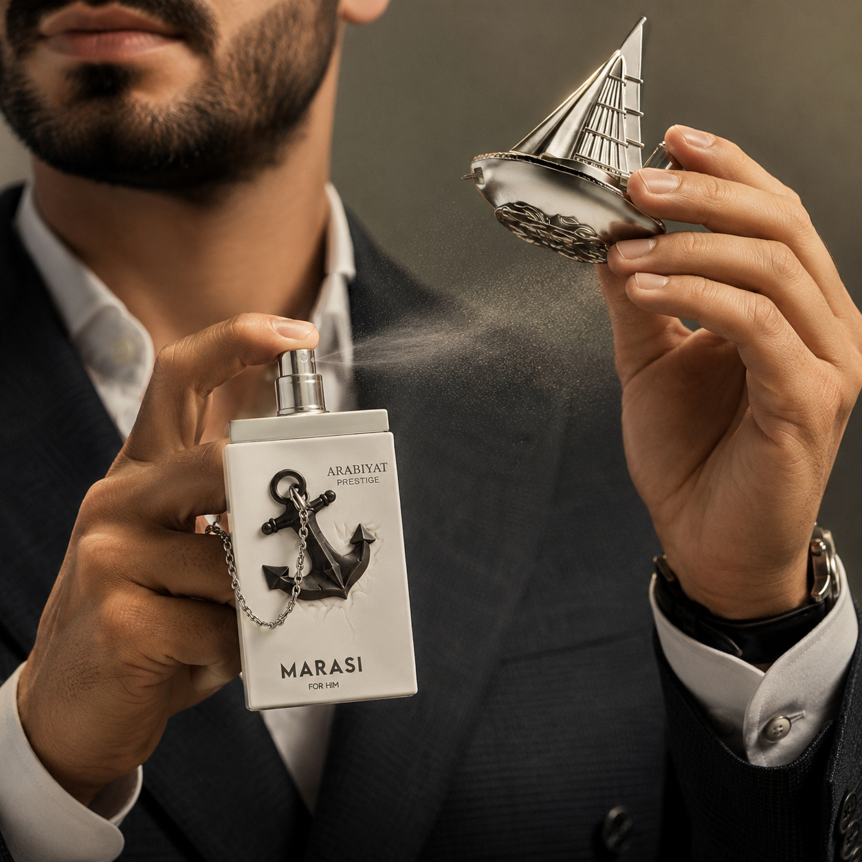 Arabiyat Prestige Marasi Eau de Parfum Spray For Men 3.4 Ounce