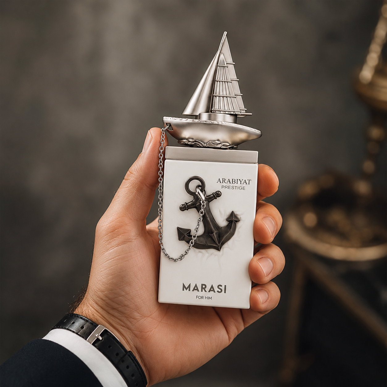 Arabiyat Prestige Marasi Eau de Parfum Spray For Men 3.4 Ounce