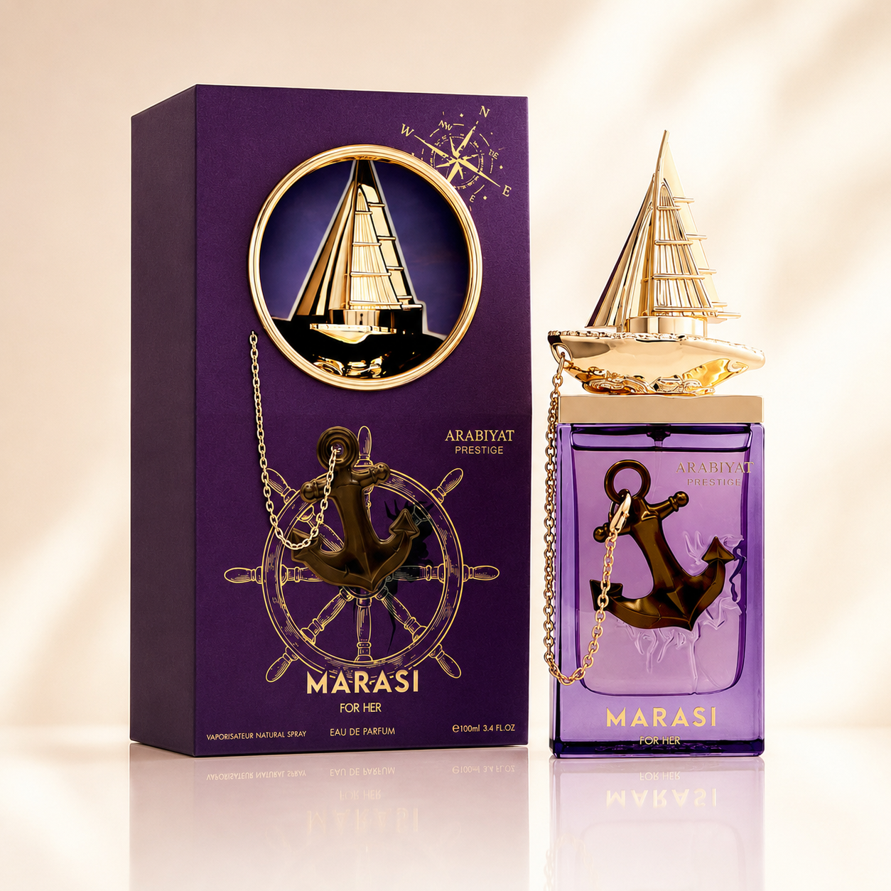 Arabiyat Prestige Marasi Eau de Parfum Spray For Women 3.4 Ounce