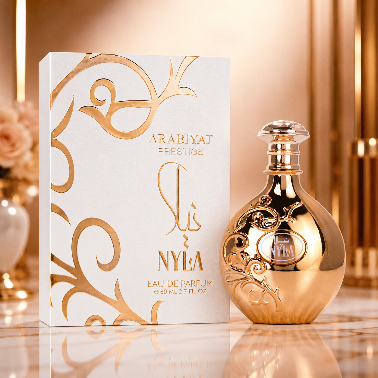 Arabiyat Prestige Nyla Eau de Parfum Spray For Women 2.7 Ounce