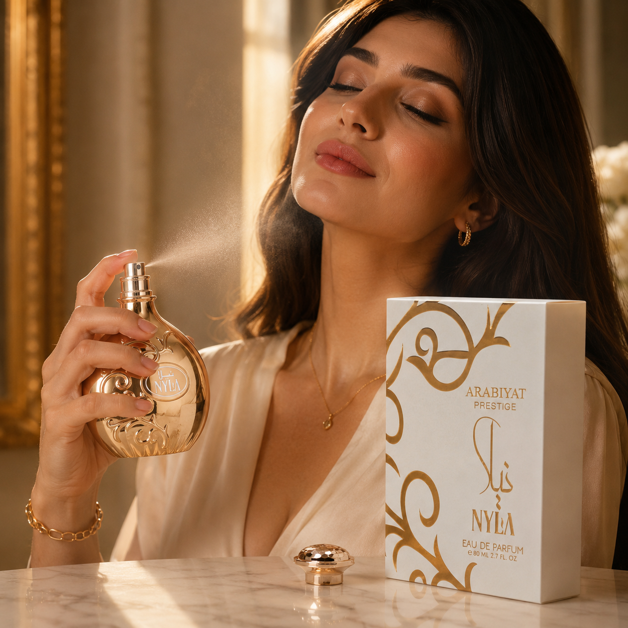 Arabiyat Prestige Nyla Eau de Parfum Spray For Women 2.7 Ounce