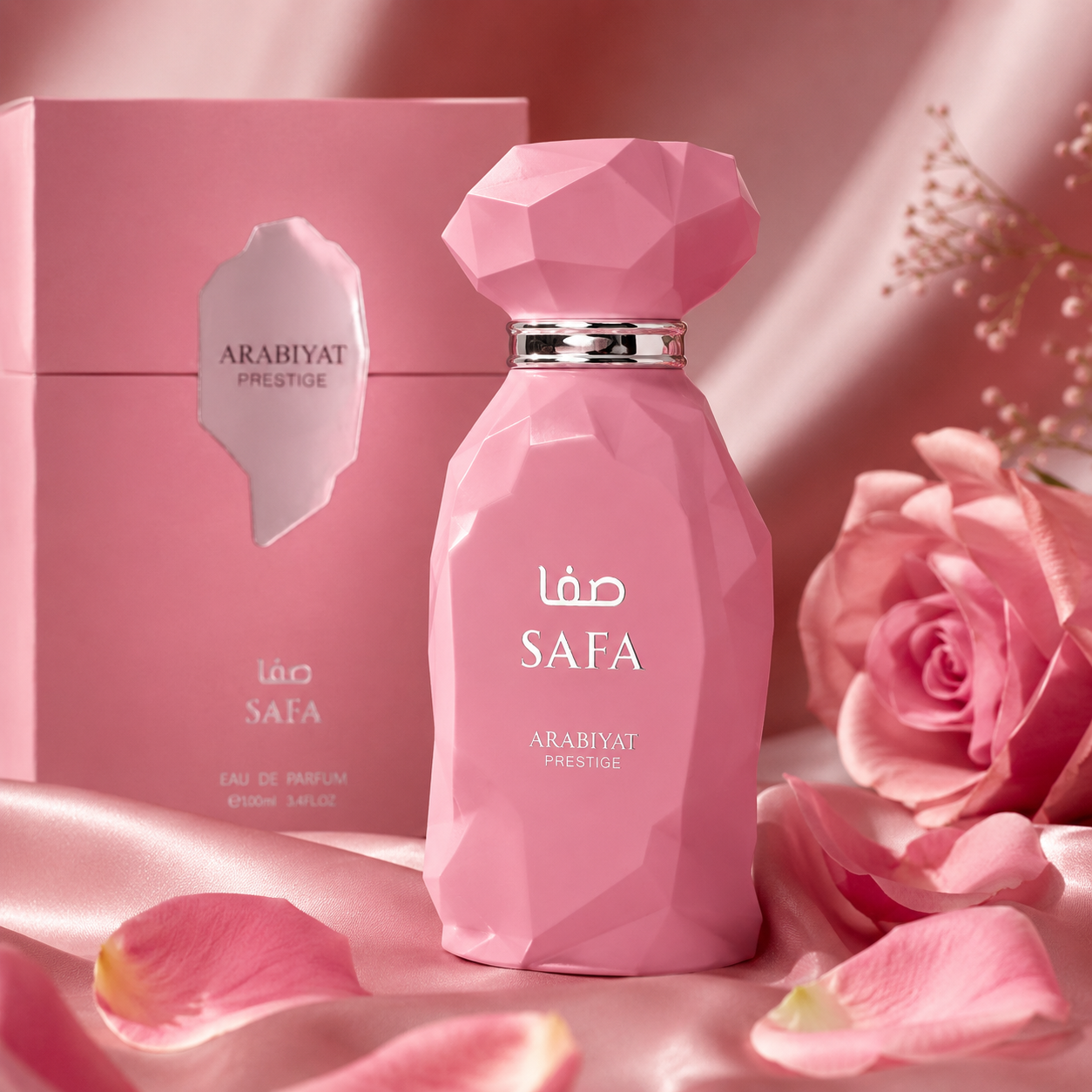 Arabiyat Prestige Safa Eau de Parfum Spray for Women, 3.4 Ounce