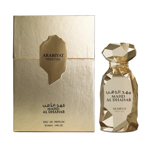 Arabiyat Prestige Mahd Al Dhahab Eau de Parfum Spray for Unisex, 3.4 Ounce