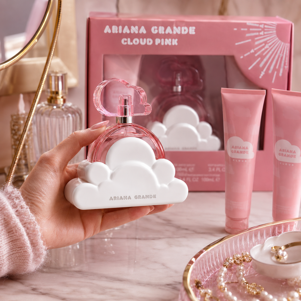 Ariana Grande Cloud Pink 3-Piece Gift Set for Women