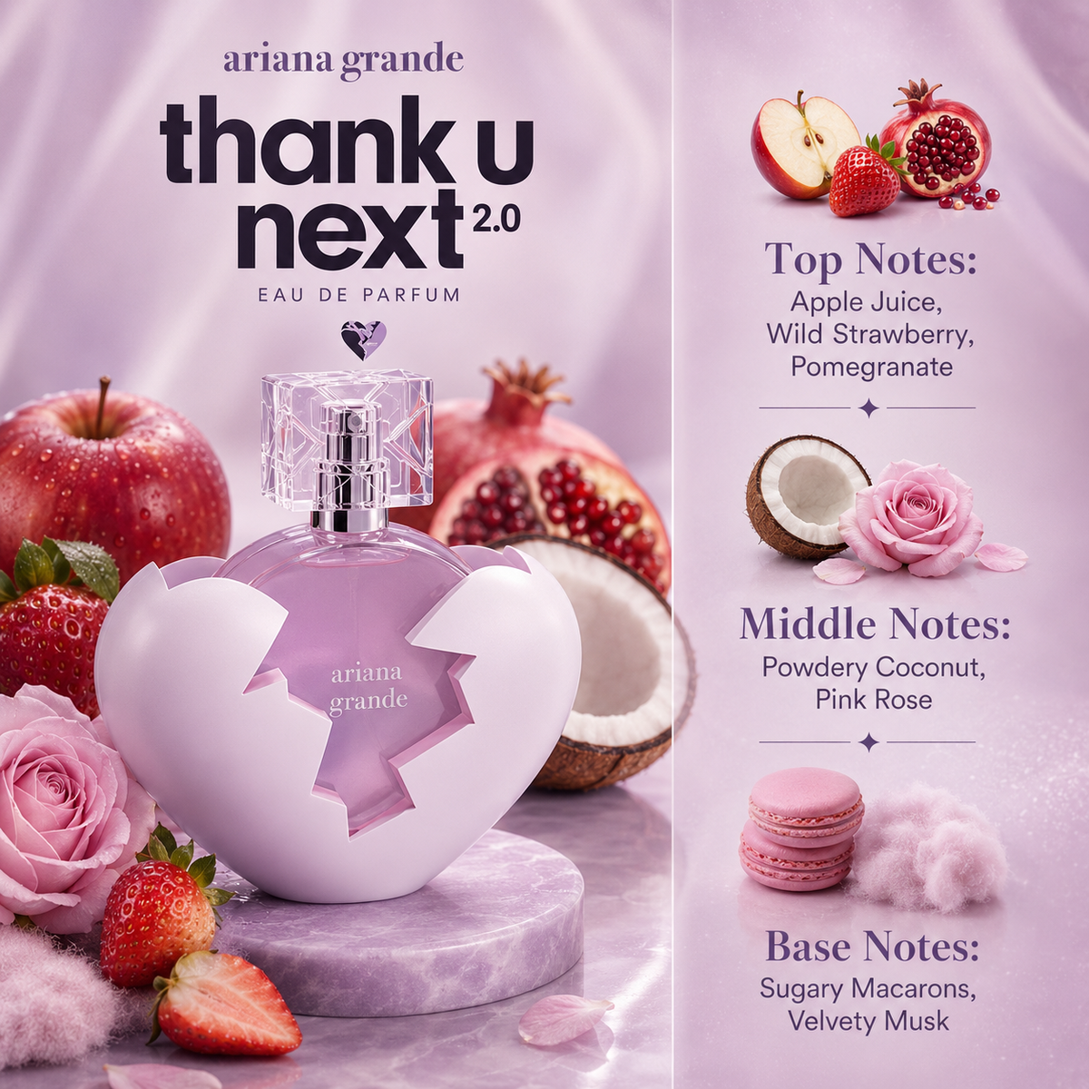 Ariana Grande Thank U, Next 2.0 3-Piece Gift Set for Women