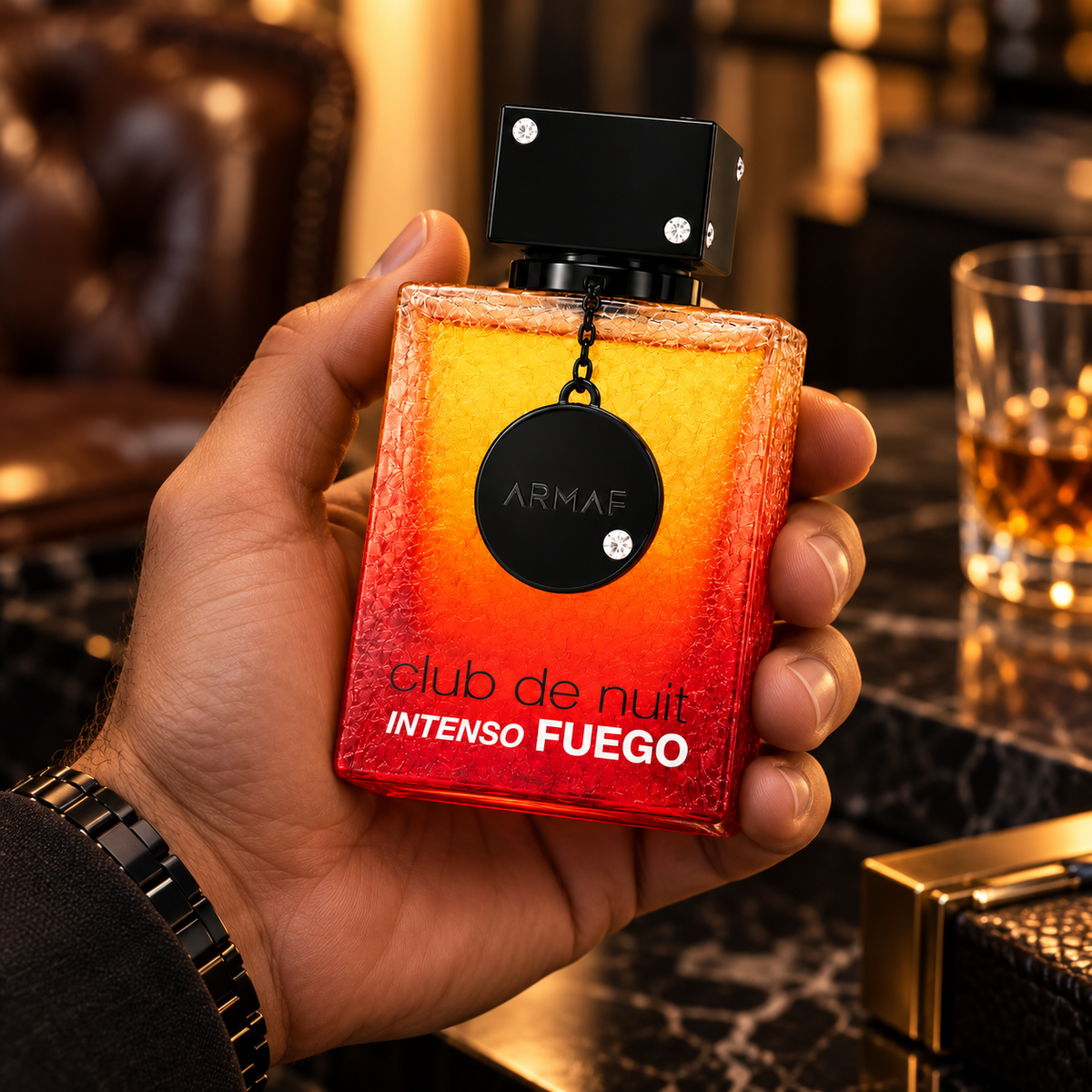 Armaf Club De Nuit Intenso Fuego Eau de Parfum Spray for Men 3.6 Ounce
