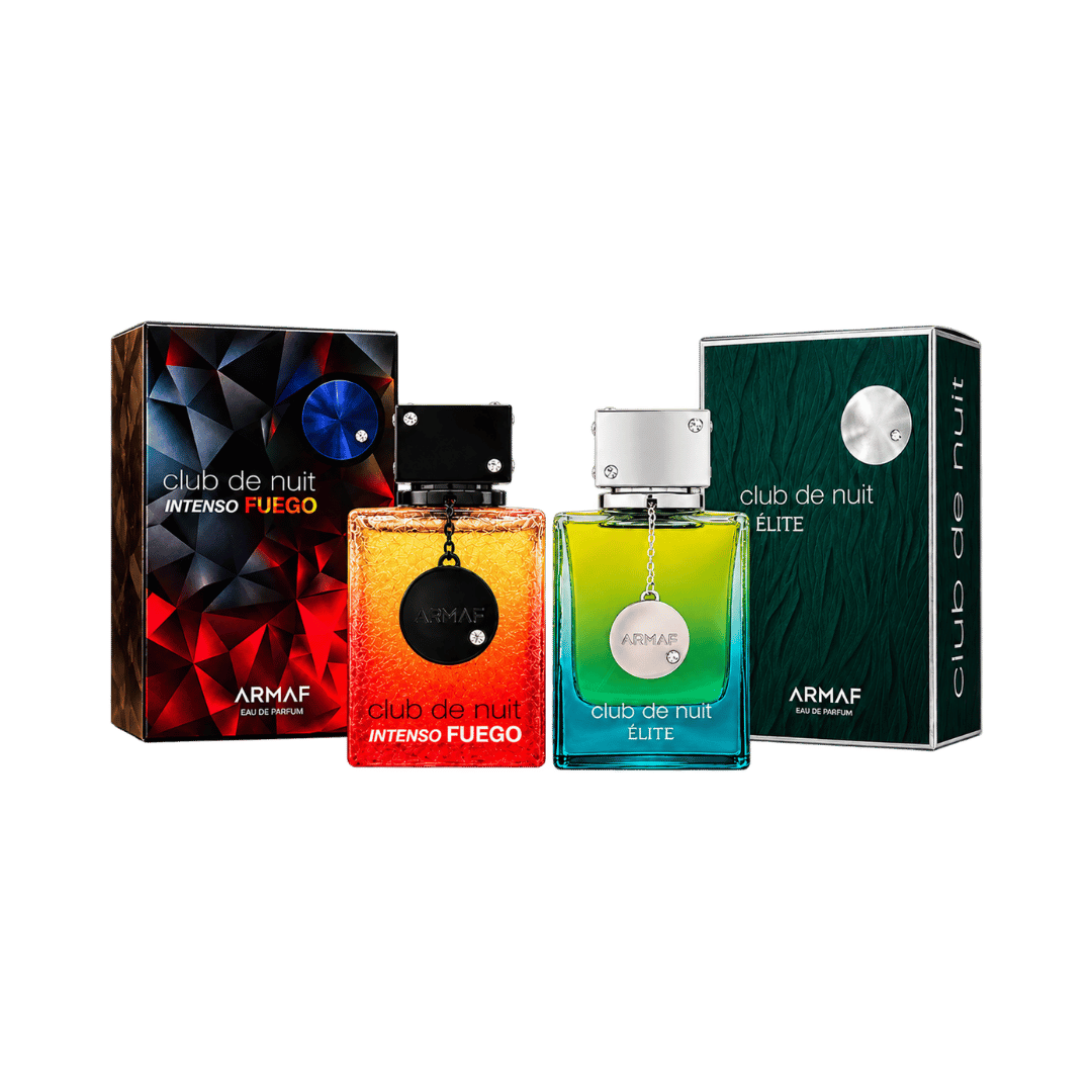 Armaf Club De Nuit Intenso Fuego + Armaf Club De Nuit Elite 2-Piece Fragrance Bundle for Men
