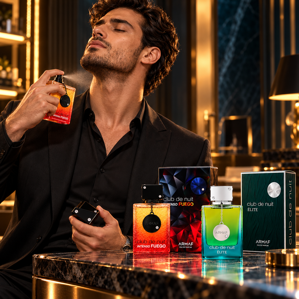 Armaf Club De Nuit Intenso Fuego + Armaf Club De Nuit Elite 2-Piece Fragrance Bundle for Men