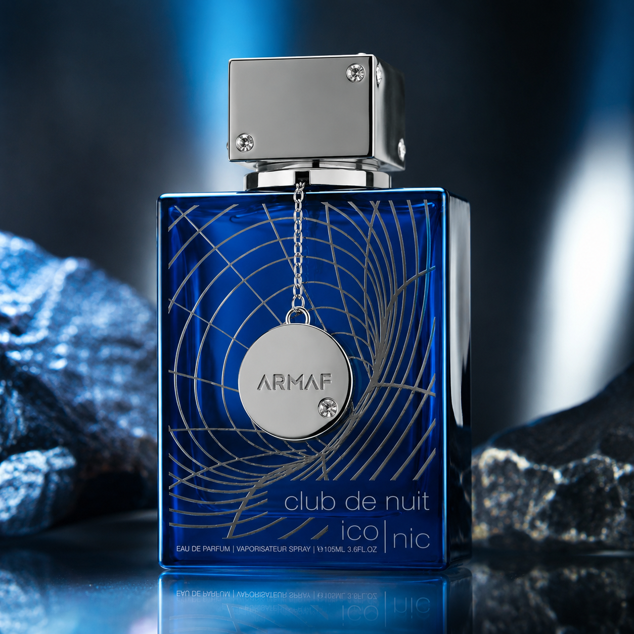 Armaf Club de Nuit Blue Iconic for Men Eau de Parfum Spray, 3.6 Ounce