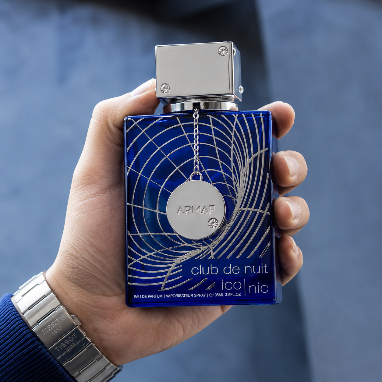 Armaf Club de Nuit Blue Iconic for Men Eau de Parfum Spray, 3.6 Ounce