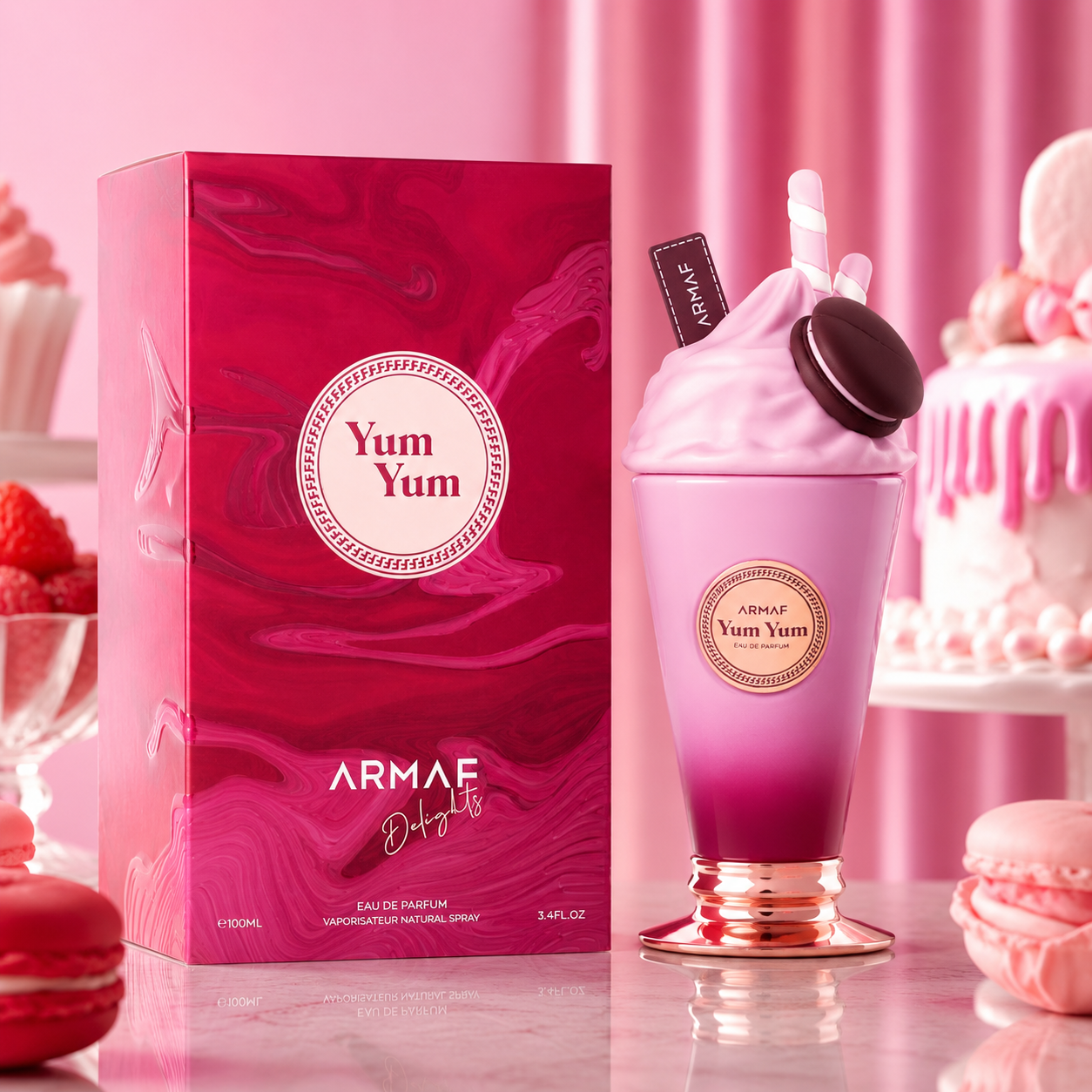 Armaf Delights Yum Yum Eau de Parfum Spray for Women 3.4 Ounce