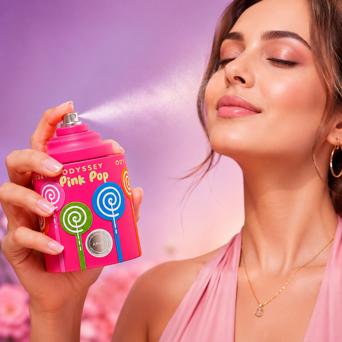 Armaf Odyssey Pink Pop Eau de Parfum Spray for Women 3.4 Ounce