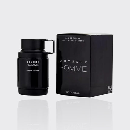 Armaf Odyssey Homme (Black) for Men Eau de Parfum Spray, 3.4 Ounce