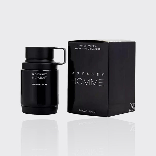Armaf Odyssey Homme (Black) for Men Eau de Parfum Spray, 3.4 Ounce