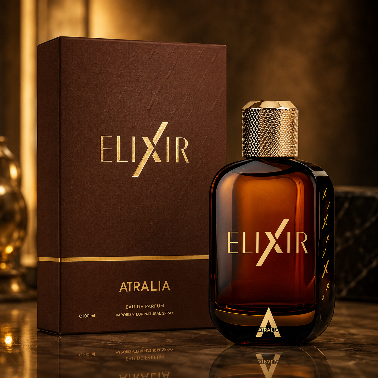 Atralia Elixir Arabian Fragrance Eau de Parfum Spray for Men 3.4 Oz