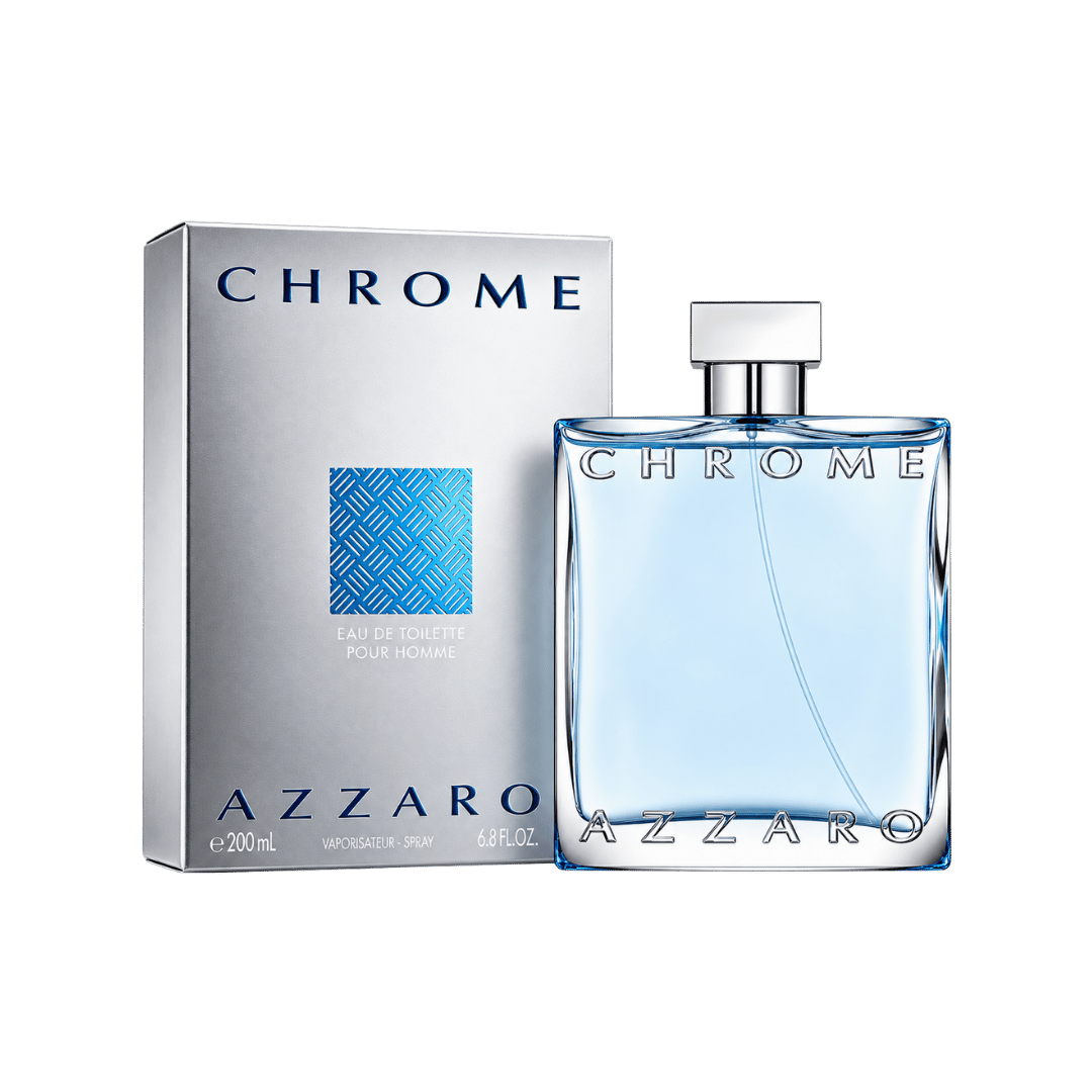 Azzaro Chrome Eau de Toilette for Men, 6.8 Ounce