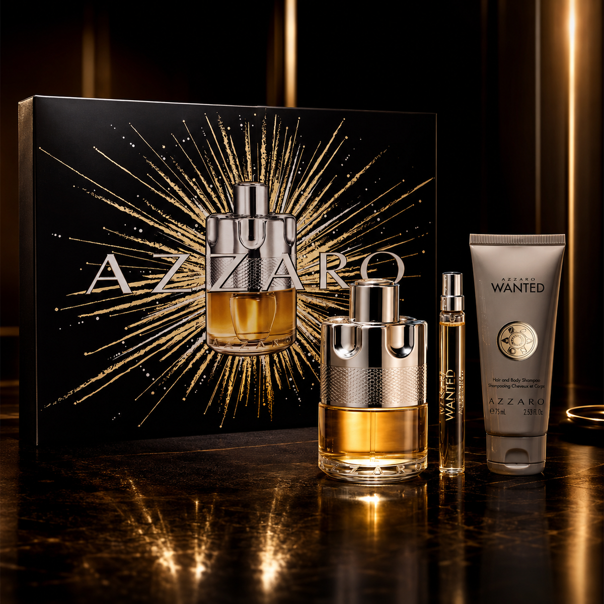 Azzaro Wanted 3-Piece Gift Set for Men